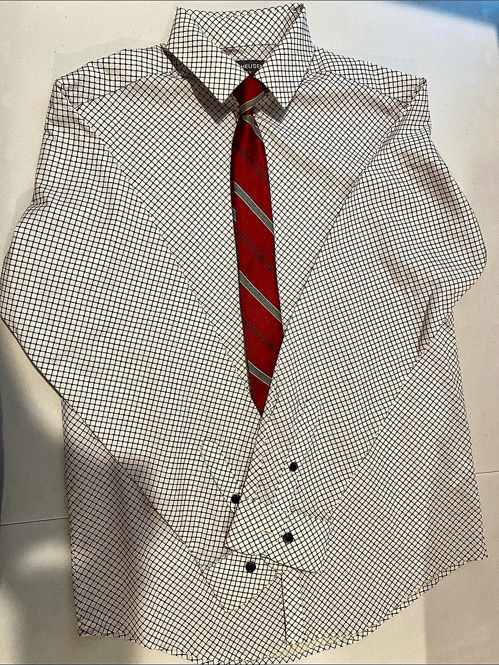 Van Heusen Flex Husky Boy Geometric Dress Shirt